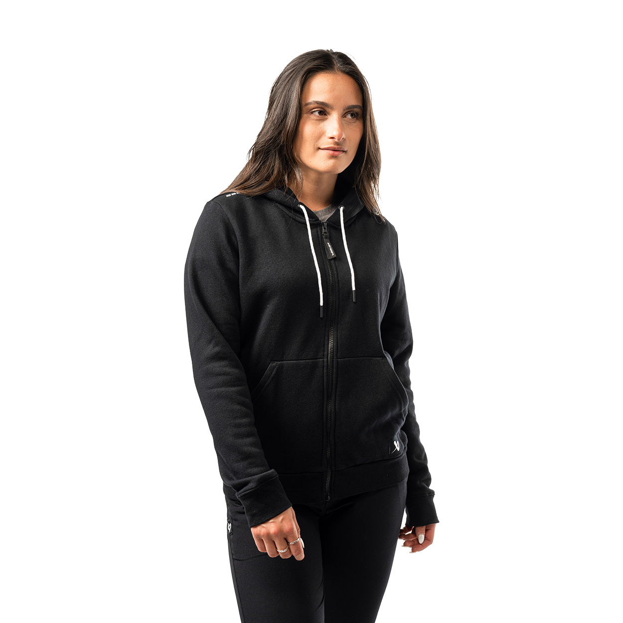 bauer-s25-team-full-zip-felpa-con-cappuccio-donna image 2