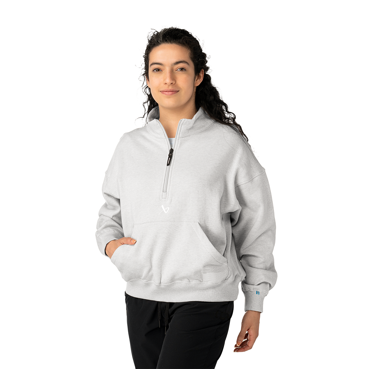 bauer-off-day-felpa-donna-quarter-zip-con-cerniera image 5