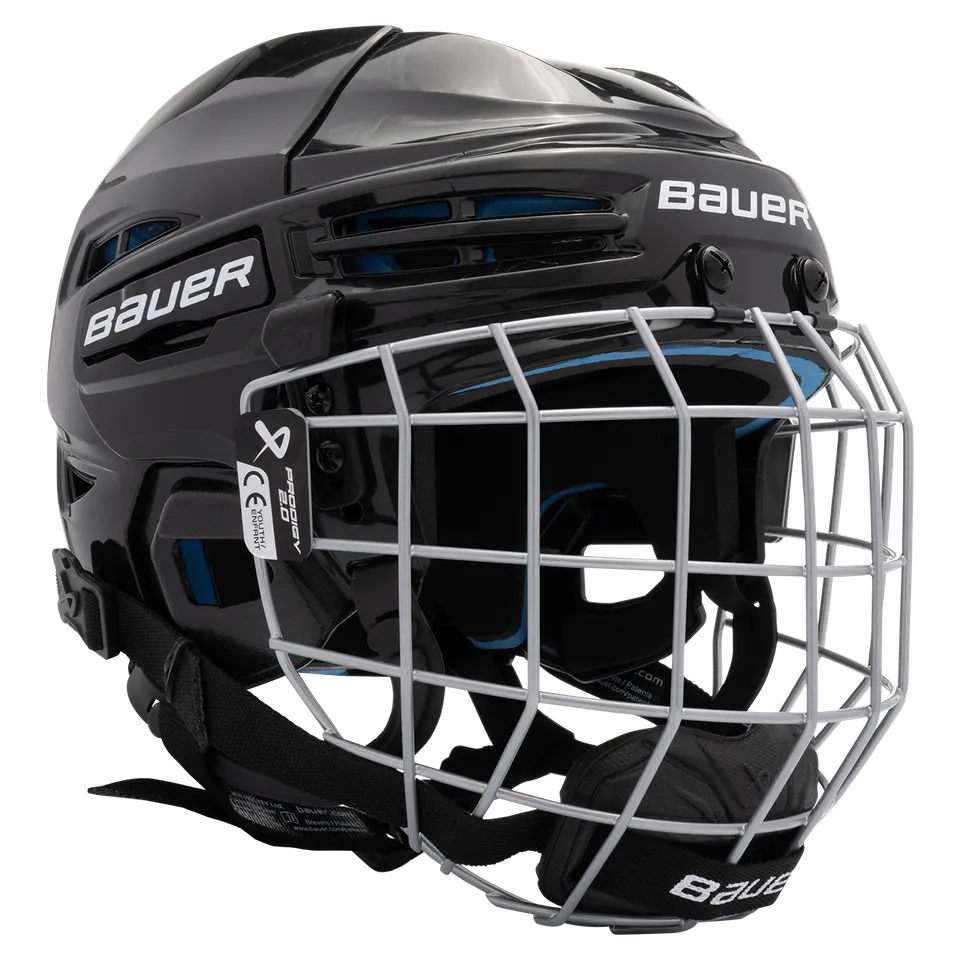 bauer-prodigy-2-0-casco-hockey-ghiaccio-giovani-combo-con-gabbia image 1