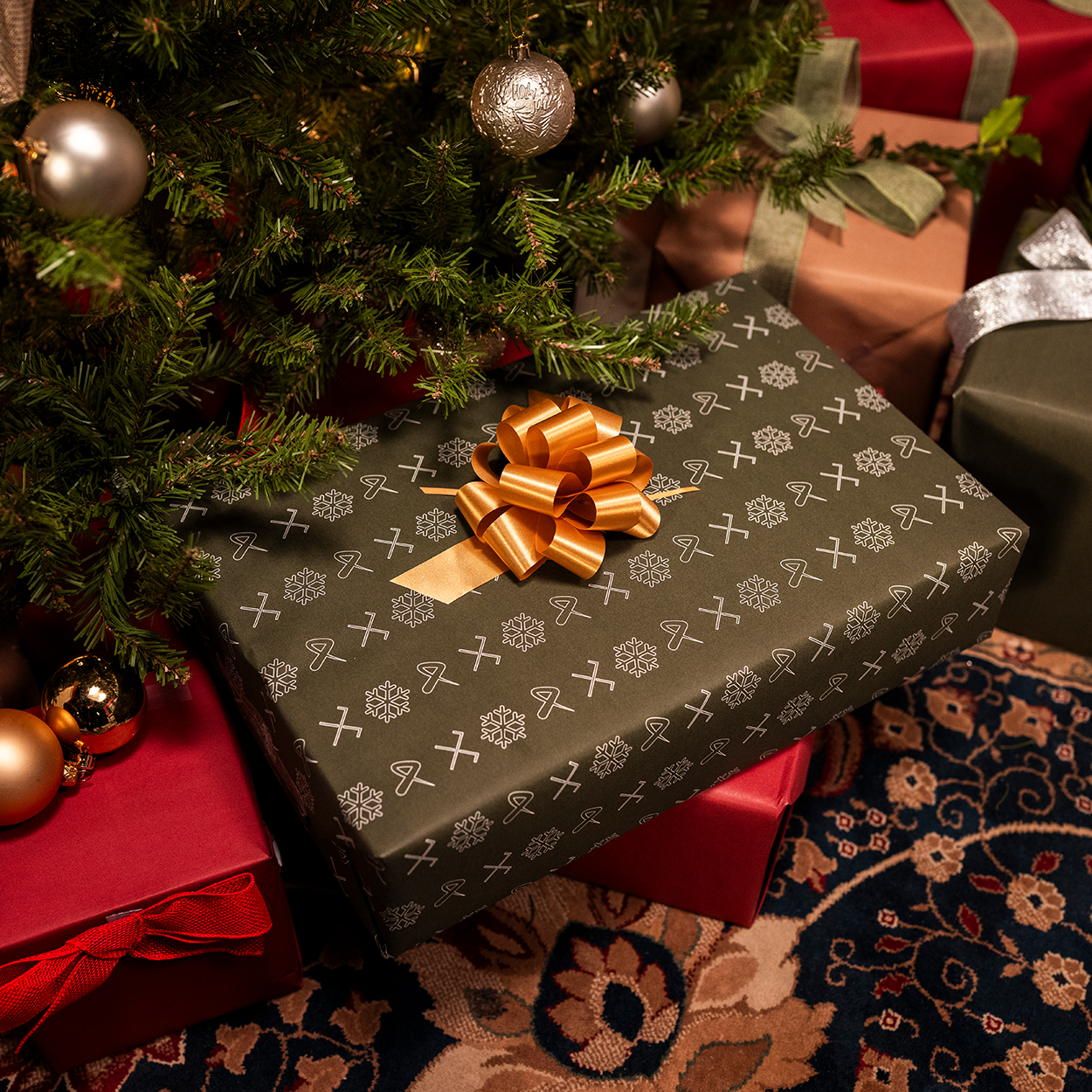 bauer-holiday-gift-wrap-carta-regalo-hockey-3-fogli image 4
