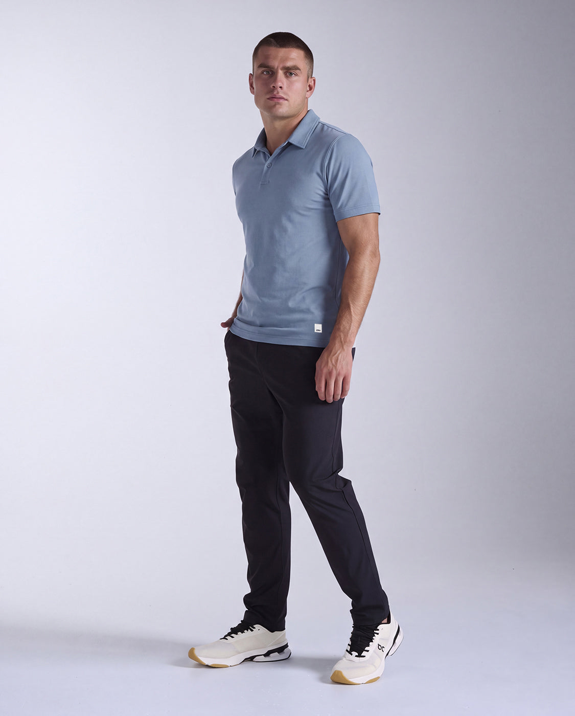 2xu-signature-polo-uomo-polo-soft-jersey-blu-regular-fit image 3
