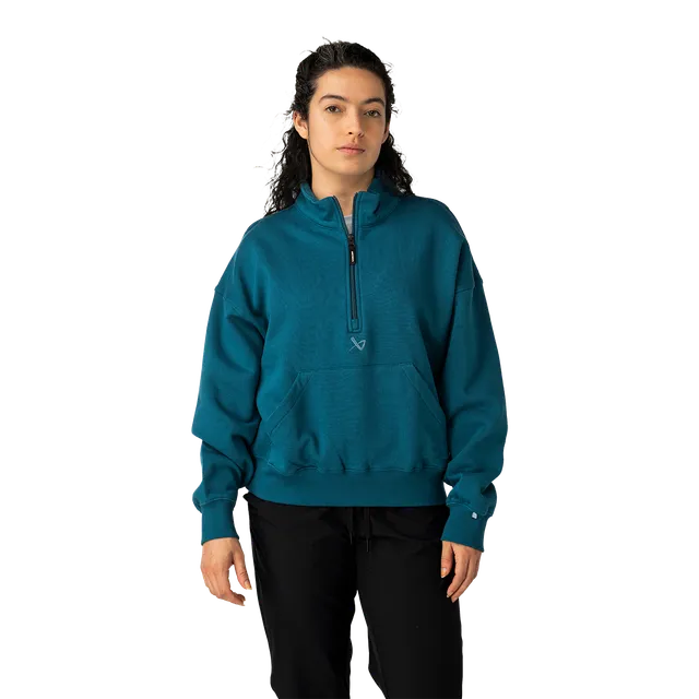bauer-off-day-quarter-zip-felpa-donna image 1