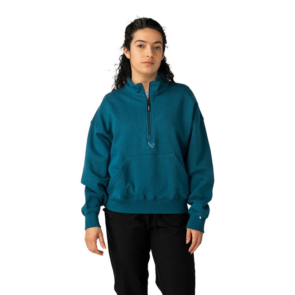 bauer-off-day-quarter-zip-felpa-donna image 1