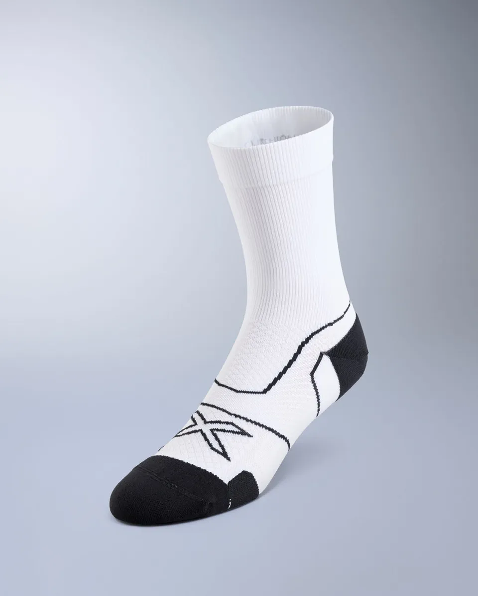 2xu-vectr-cushion-crew-socks-da-running-uomo-bianco-nero image 1