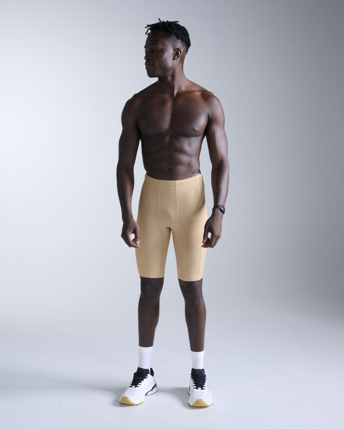 2xu-core-compression-short-pantaloncino-training-beige image 6