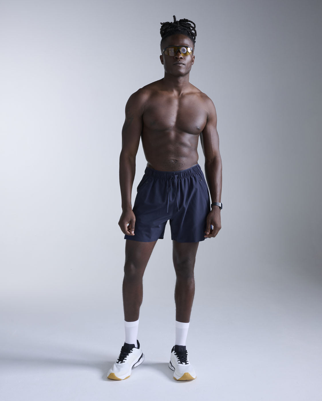 2xu-motion-5-inch-unlined-shorts-uomo-pantaloncini-training-blu-navy image 5