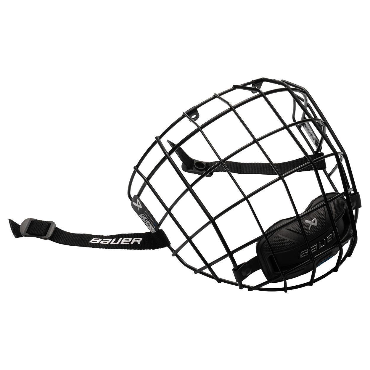 bauer-contour-2-gabbia-casco-hockey-acciaio-inox image 1