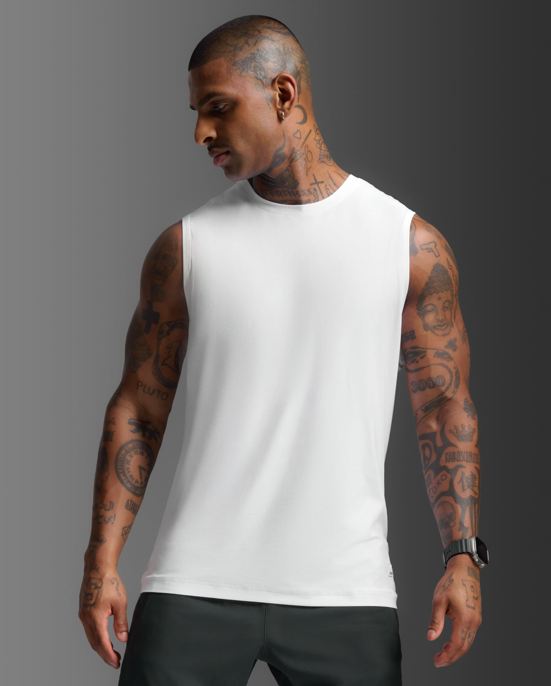 2xu-signature-tank-canotta-training-uomo-bianco image 3