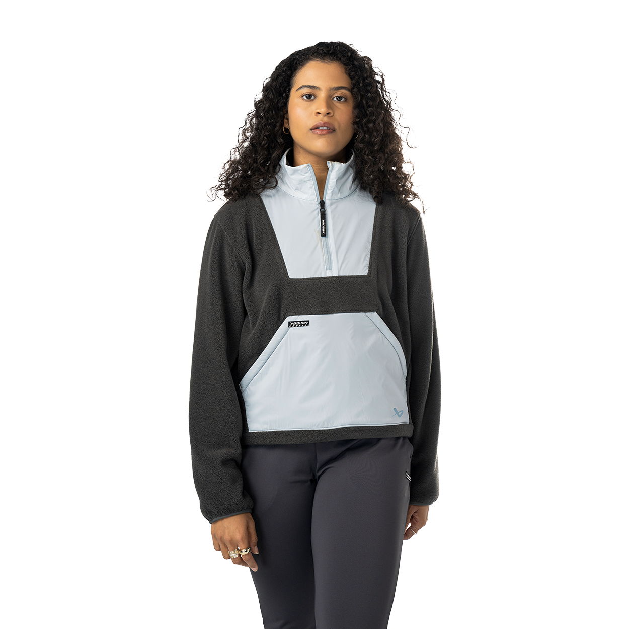bauer-polar-fleece-zip-donna-felpa-pile-mezza-zip image 7