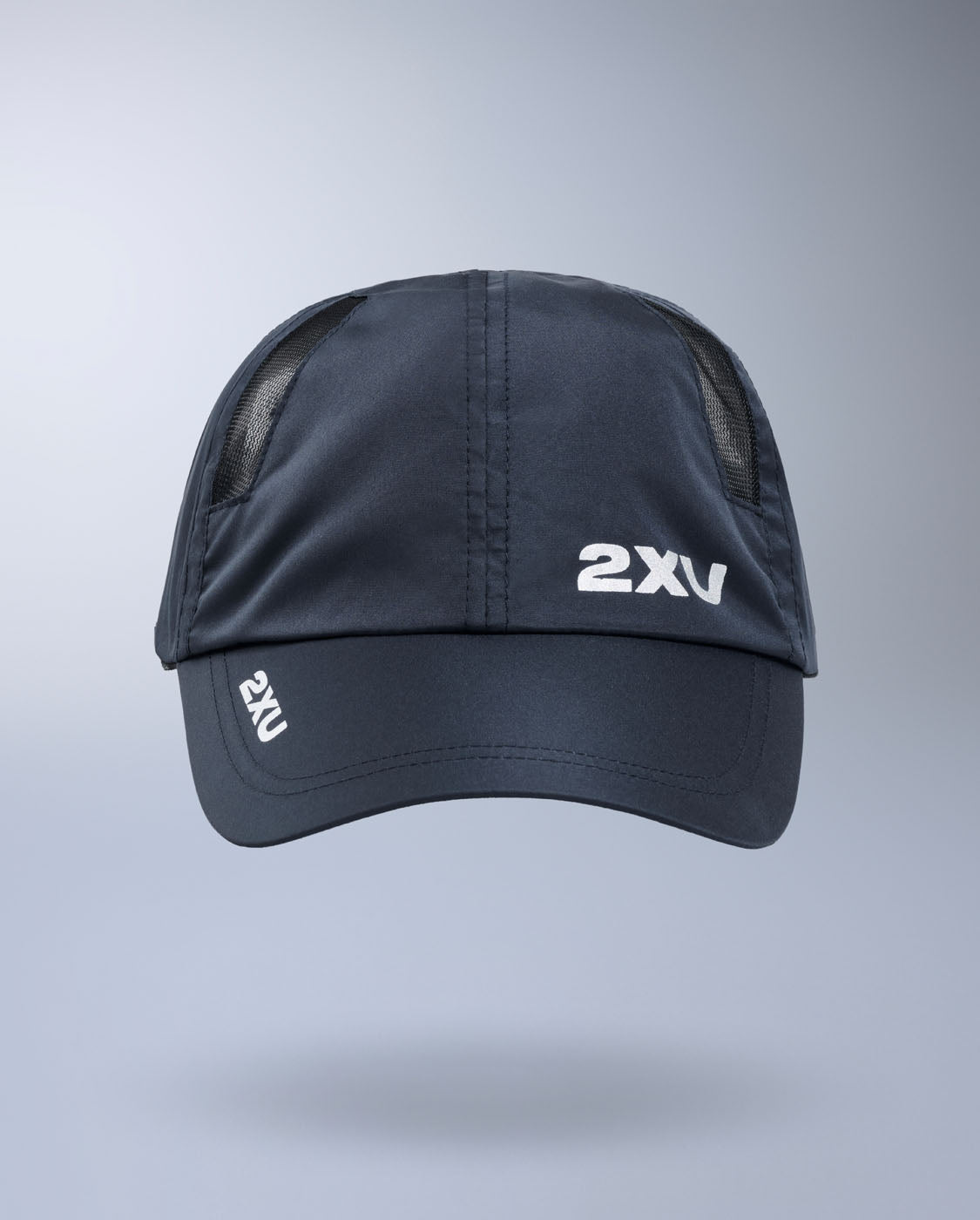2xu-run-cap-cappellino-running-unisex-blu-6-pannelli image 2