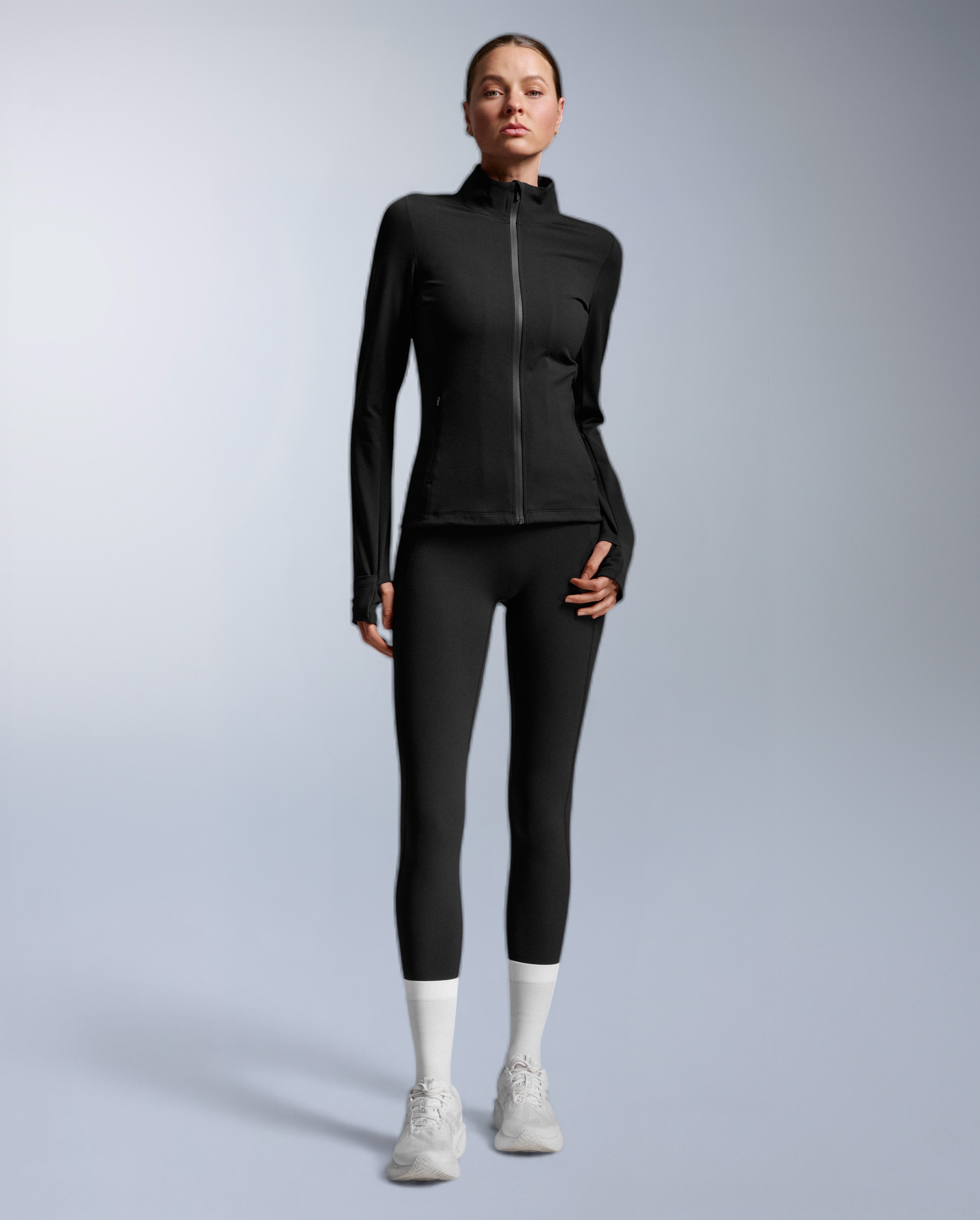 2xu-fluid-full-zip-jacket-nero-giacca-running-allenamento image 2