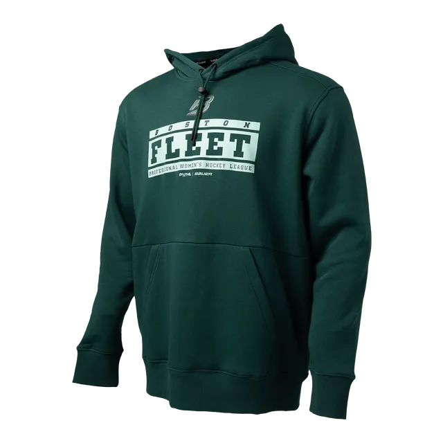 bauer-pwhl-ultimate-felpa-con-cappuccio-senior-boston-nera image 1
