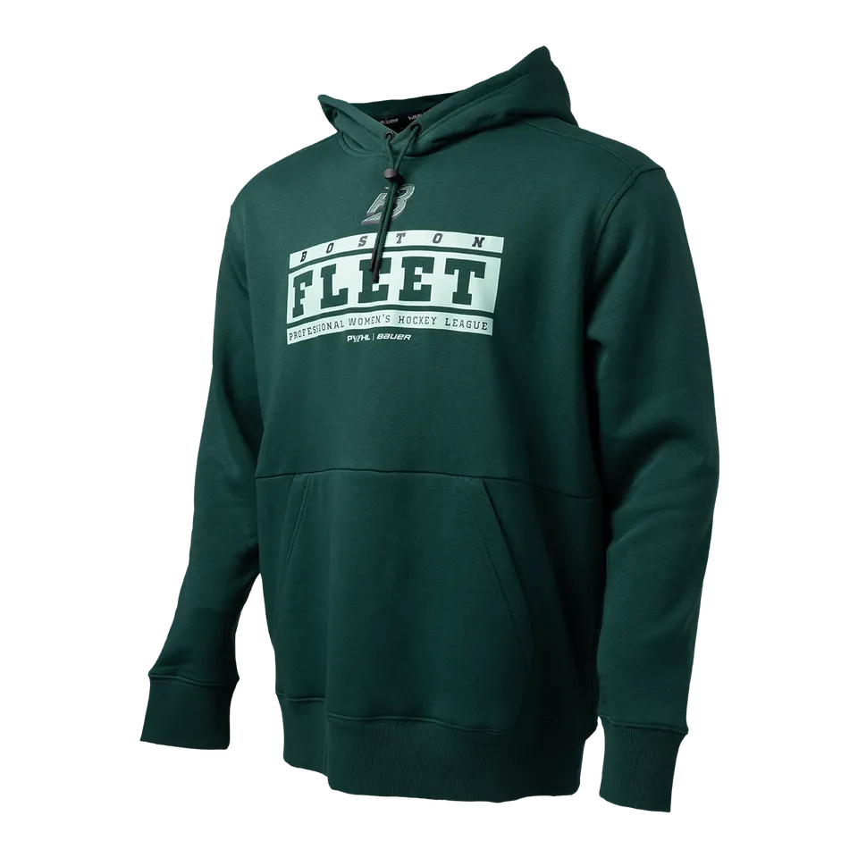 bauer-pwhl-ultimate-felpa-con-cappuccio-senior-boston-nera image 1