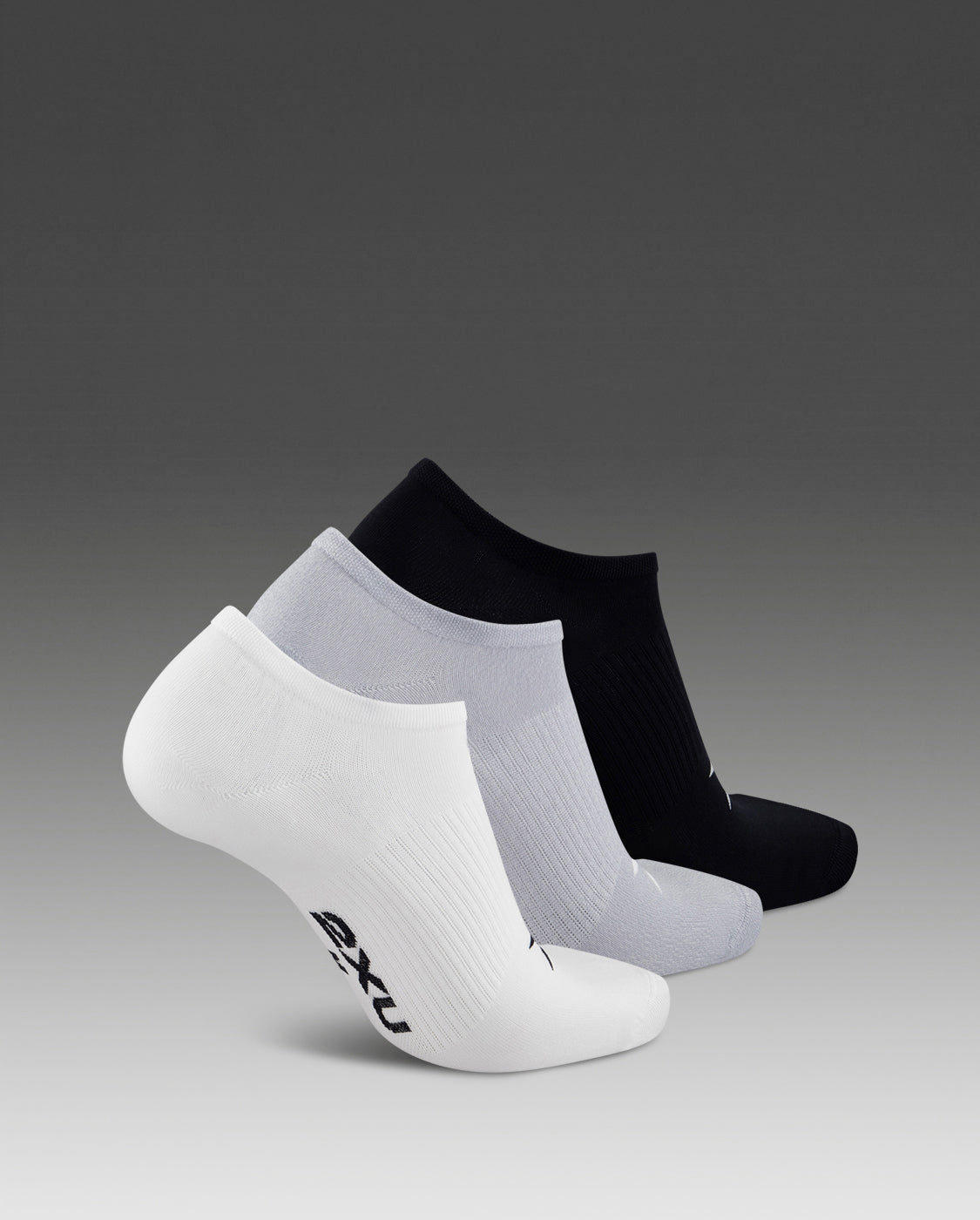 2xu-invisible-socks-3-pack-calzini-running-corti image 2