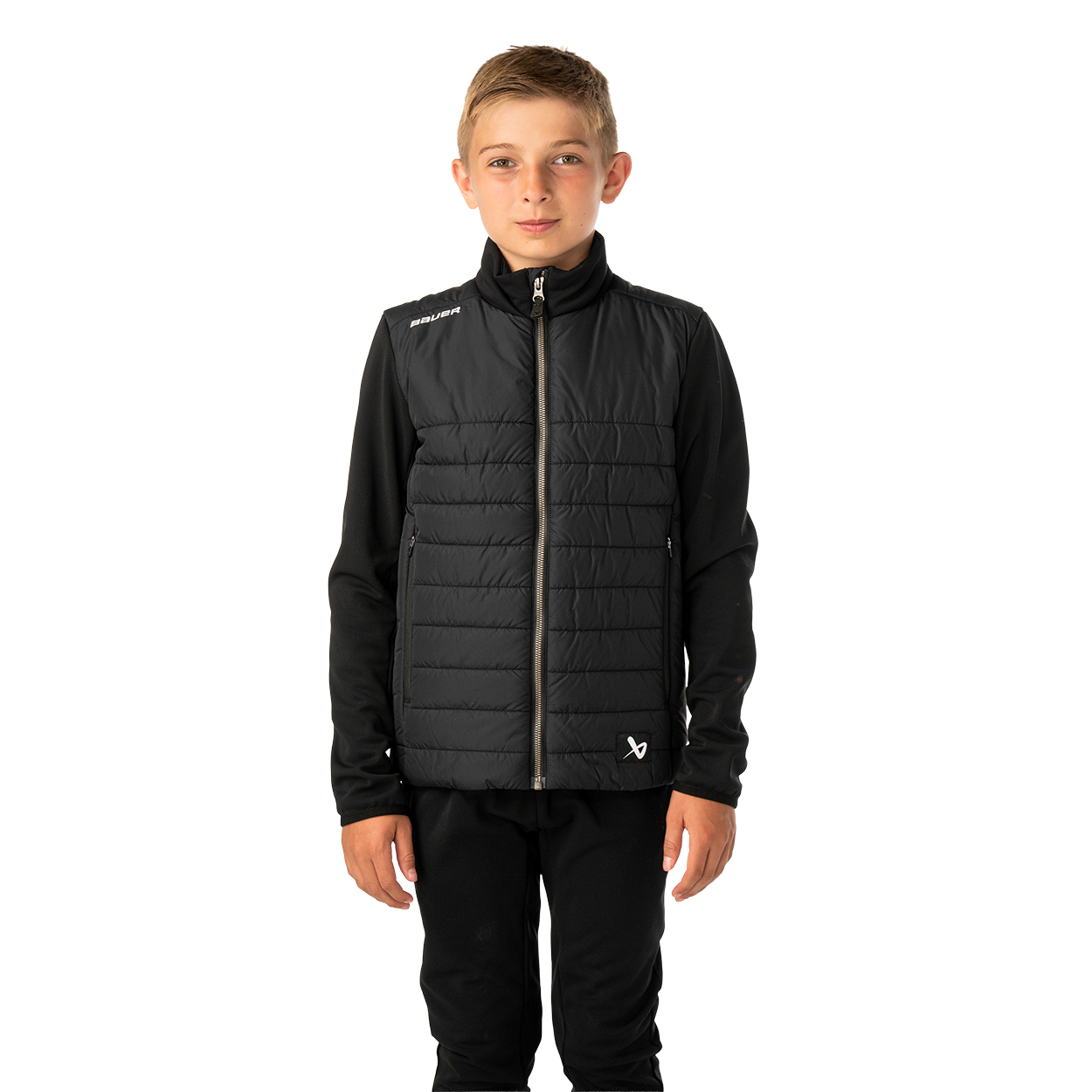 bauer-team-hybrid-giacca-youth-giaccone-ibrido-ragazzi image 4