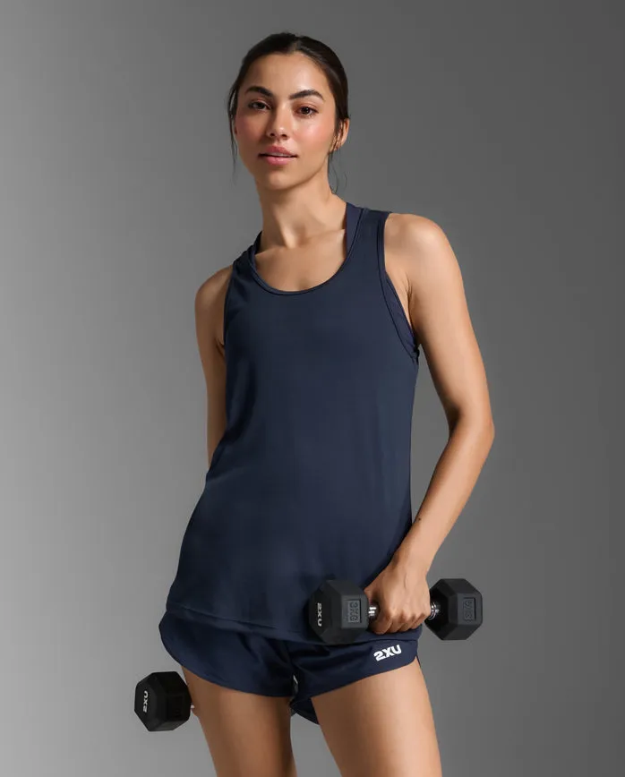 2xu-aspire-singlet-donna-top-midnight image 1