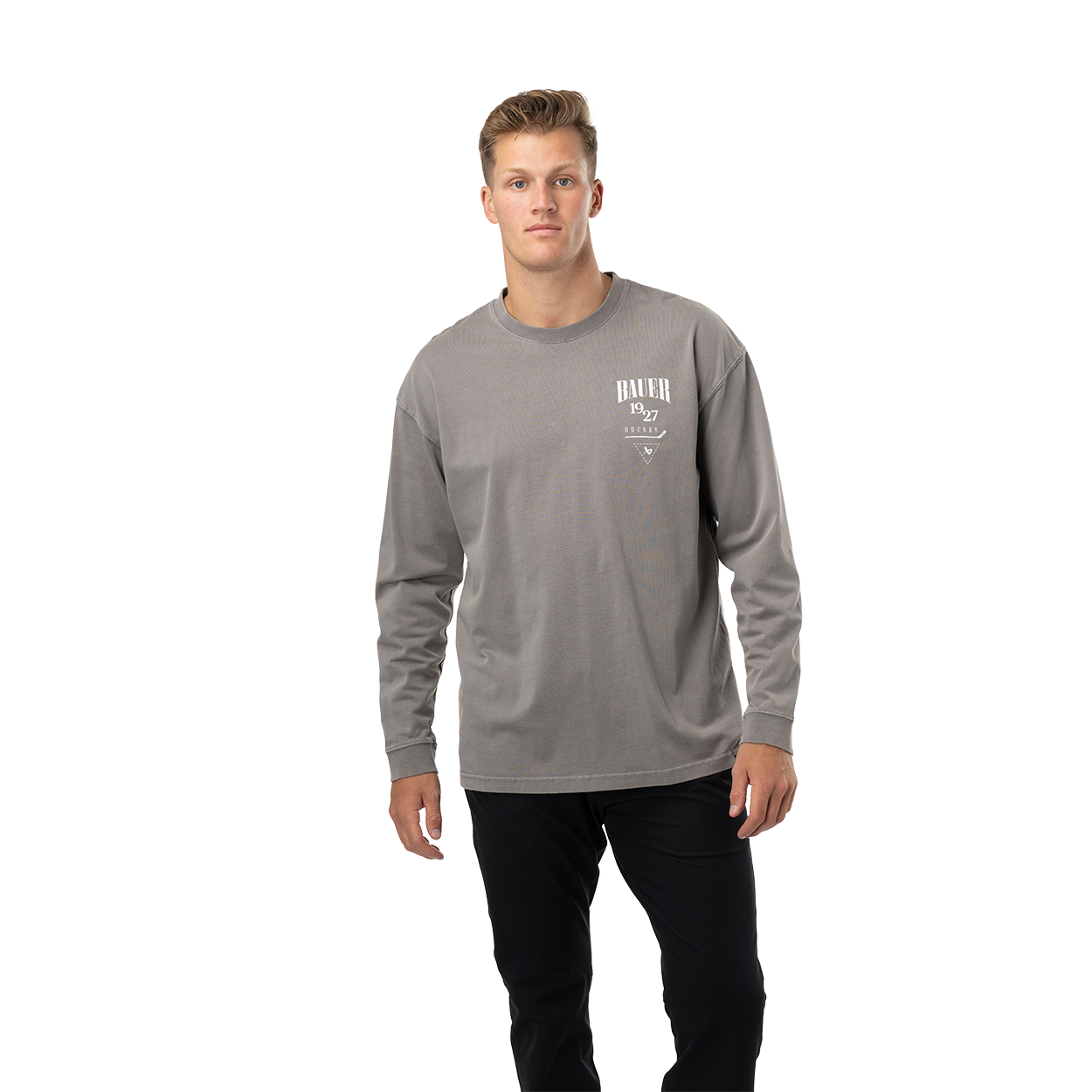 bauer-stacked-acidwash-maglia-manica-lunga-senior-cotone image 1