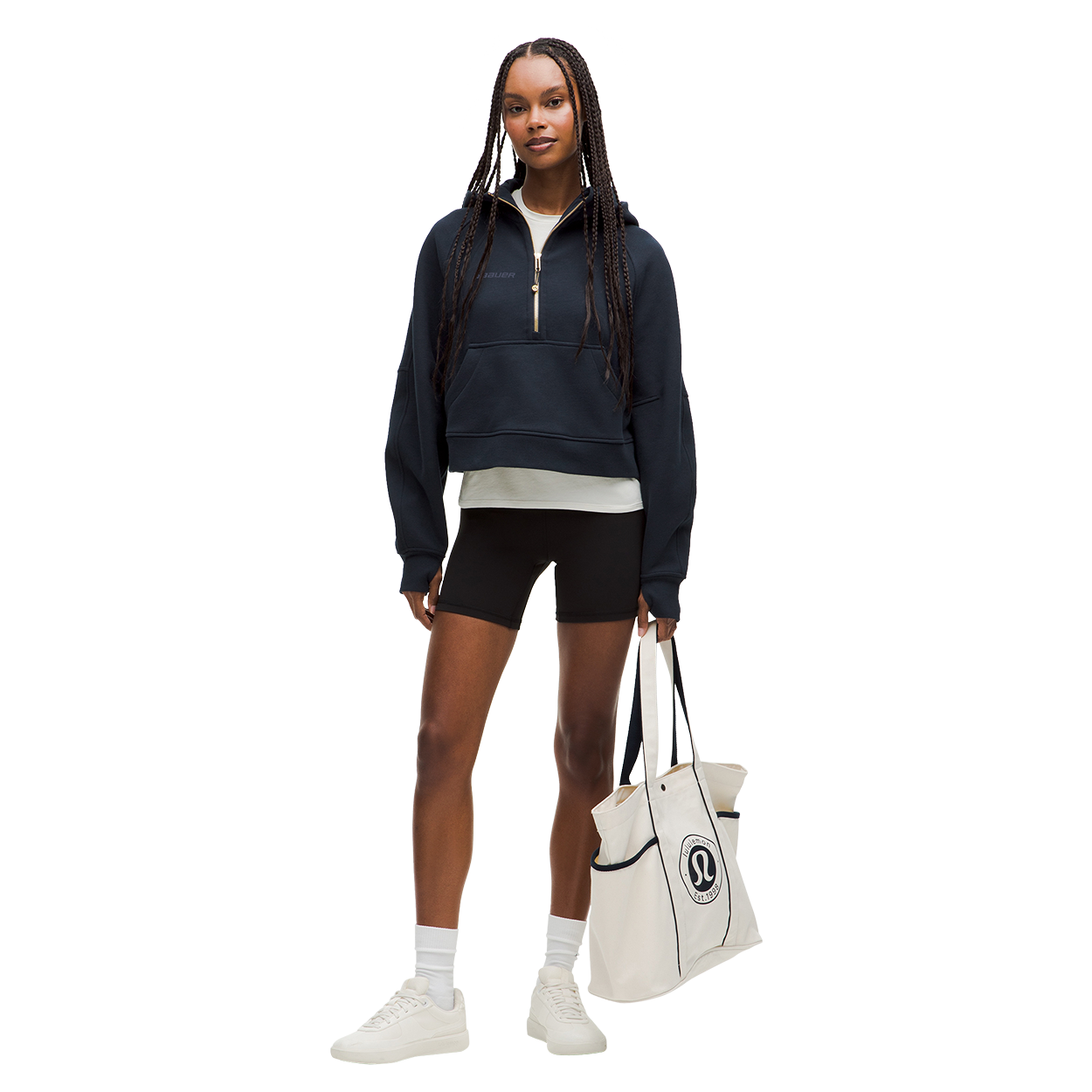bauer-x-lululemon-scuba-felpa-half-zip-oversize image 2