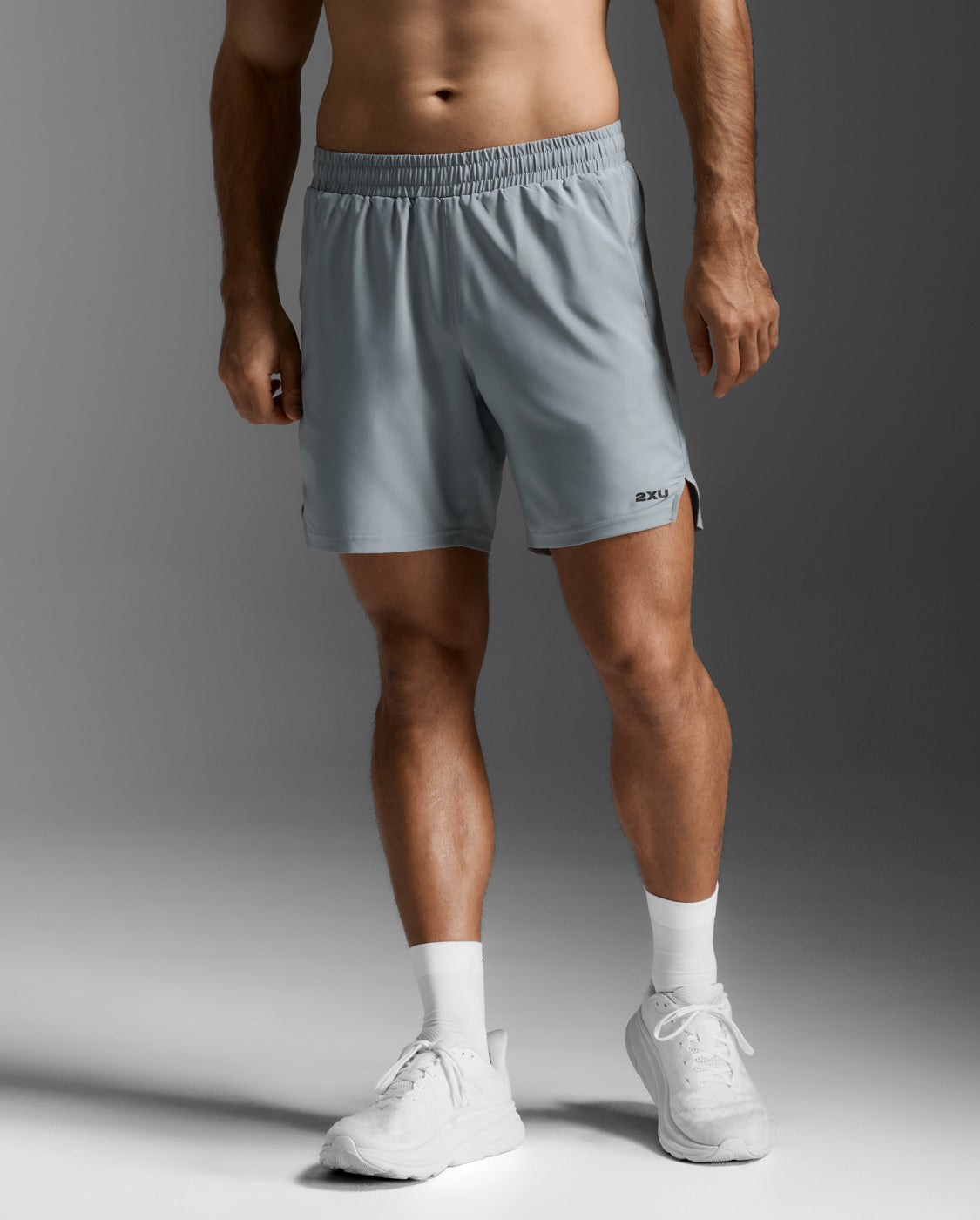 2xu-aero-7-inch-shorts-unlined-uomo-grigio-slim image 2
