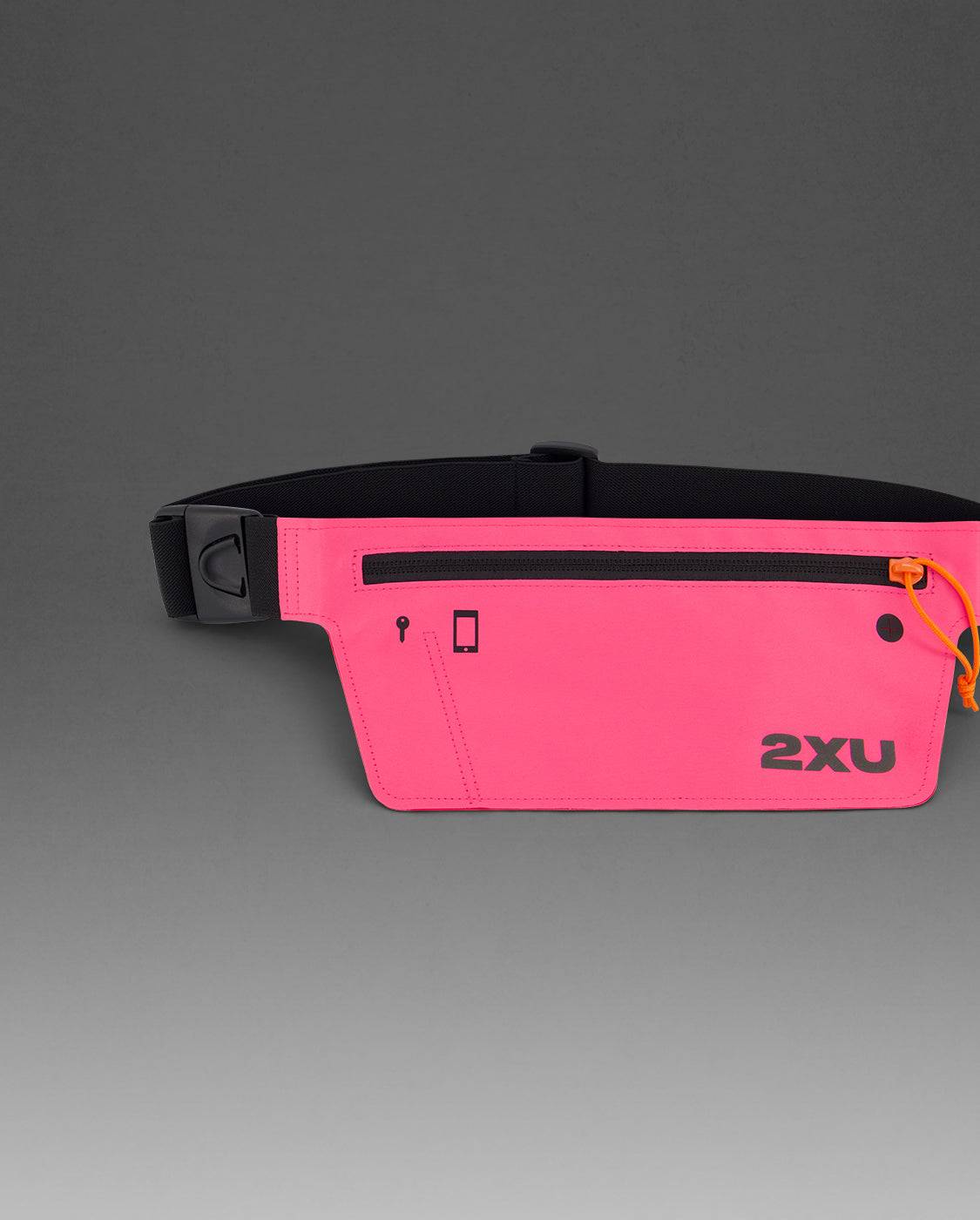 2xu-slim-run-belt-cintura-running-rosa-unisex image 7