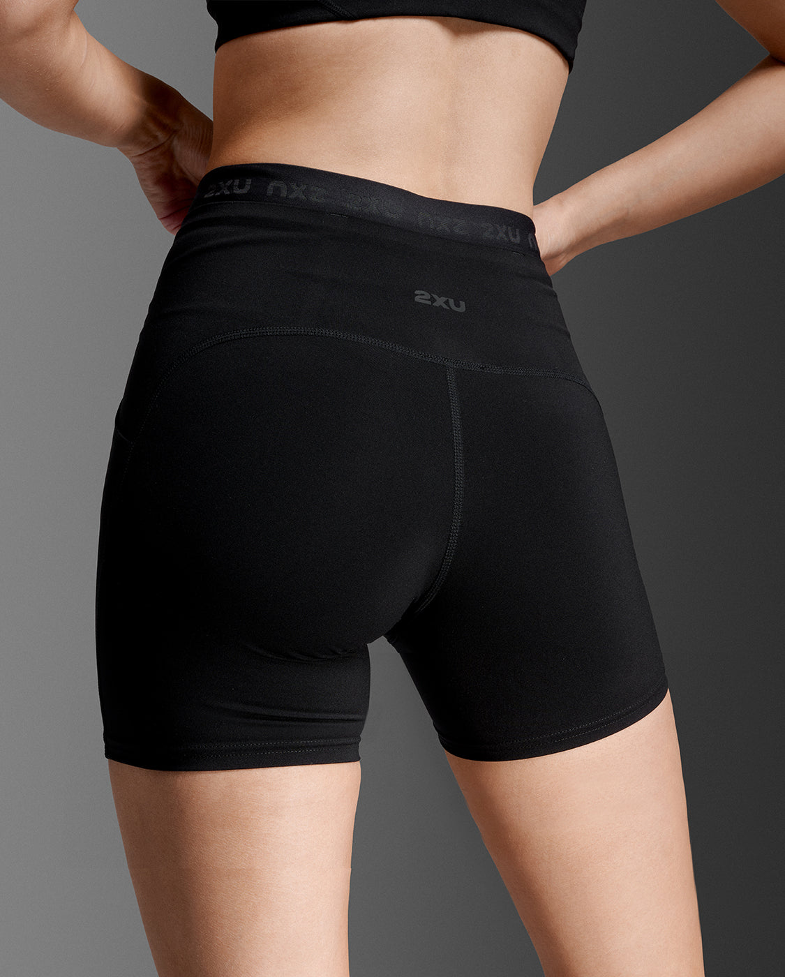 2xu-form-stash-hi-rise-4-compression-short-donna-con-tasche-nero image 5