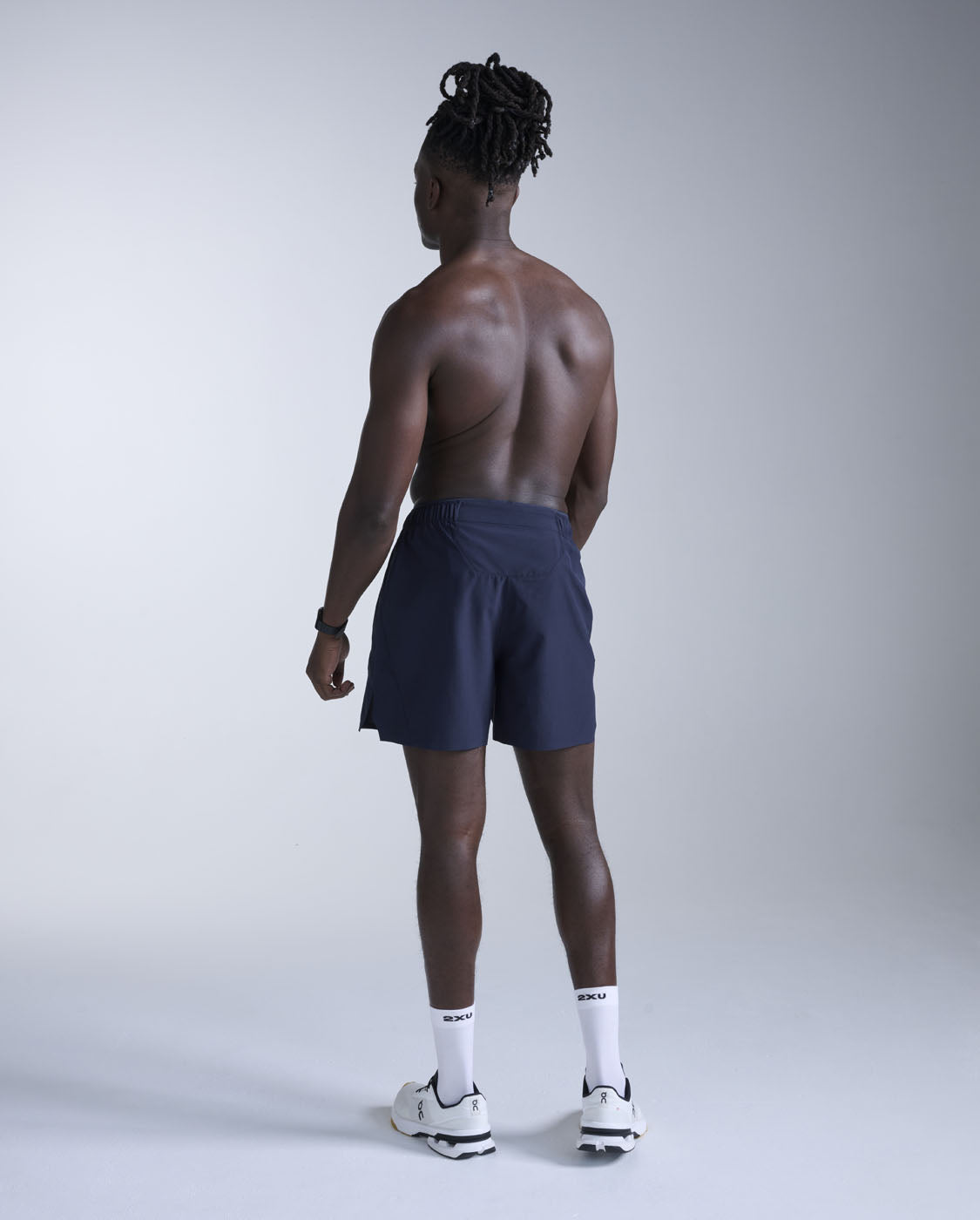 2xu-motion-5-inch-unlined-shorts-uomo-pantaloncini-training-blu-navy image 6
