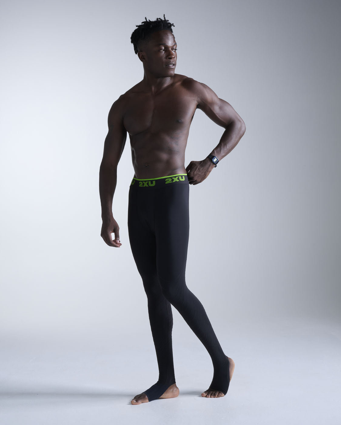 2xu-power-recovery-compression-tights-with-fir-leggings-recupero-compressione-ne image 5