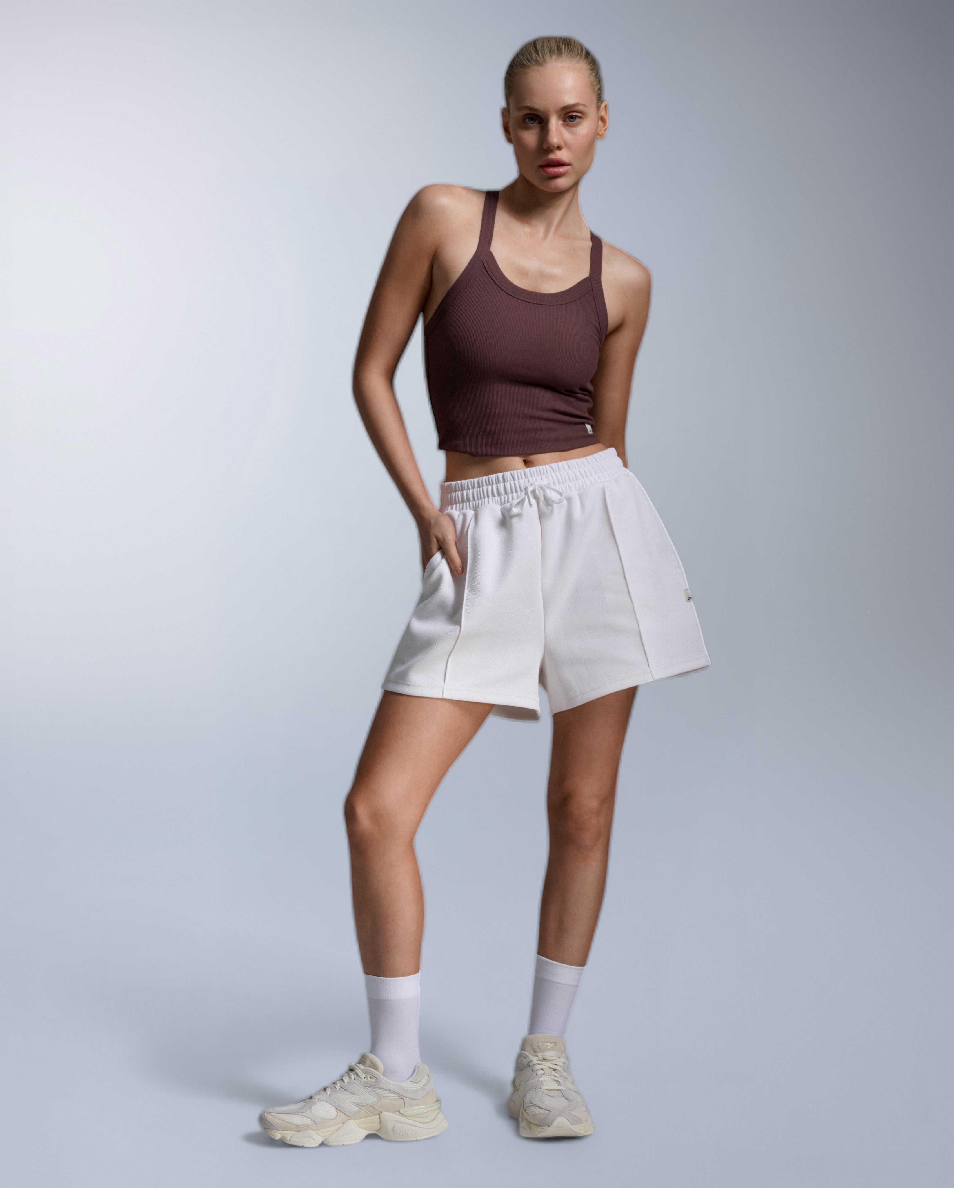 2xu-ribflow-pique-shorts-pantaloncini-training-bianchi image 5
