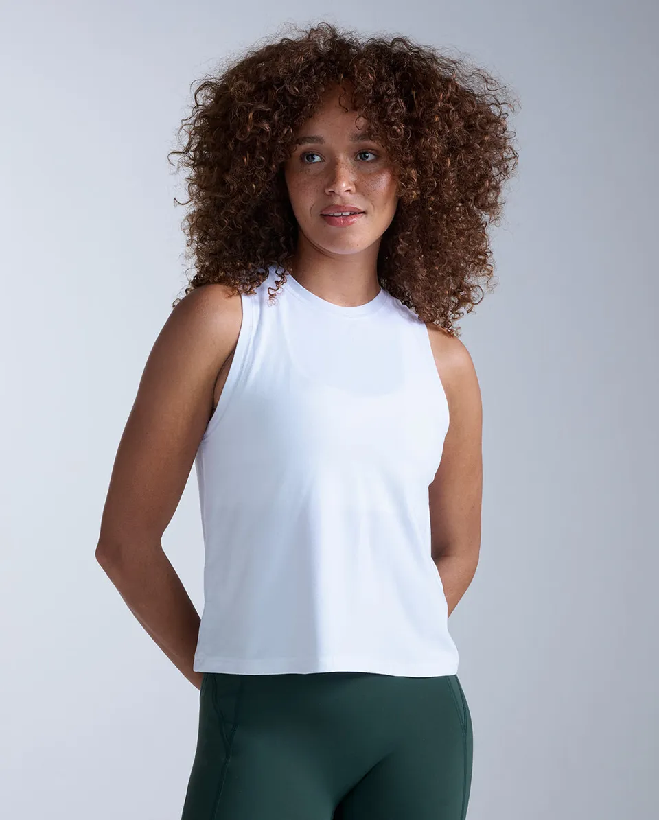 2xu-form-soft-jersey-relaxed-tank-donna-bianco image 1