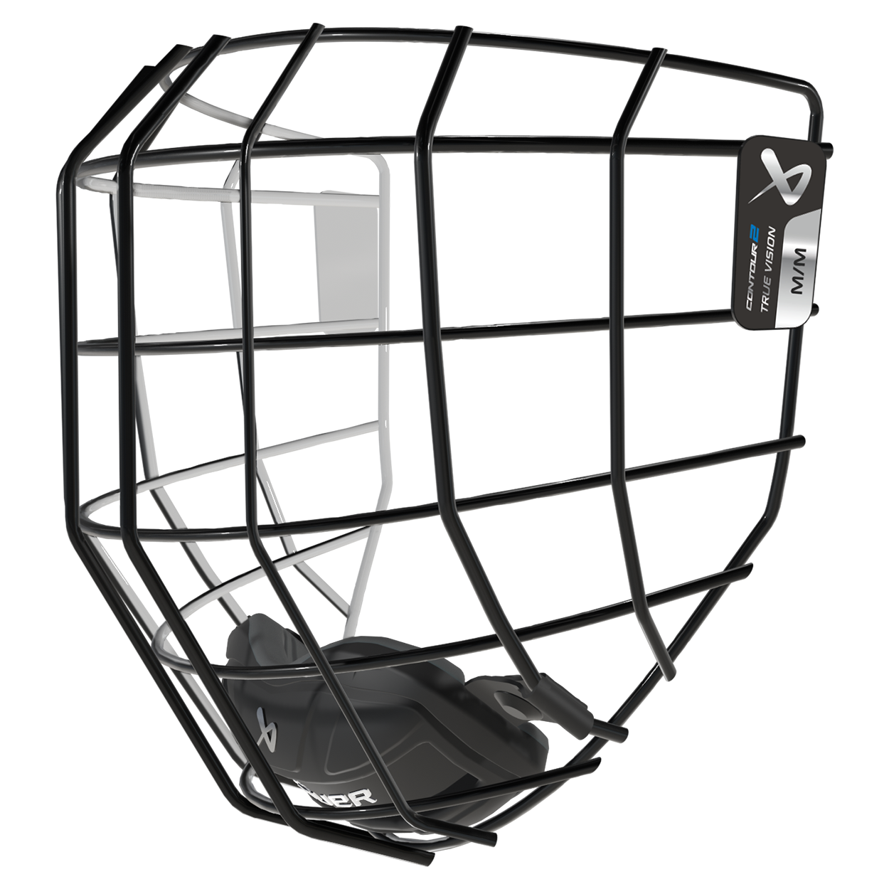 bauer-contour-2-gabbia-casco-hockey-acciaio-inox image 4