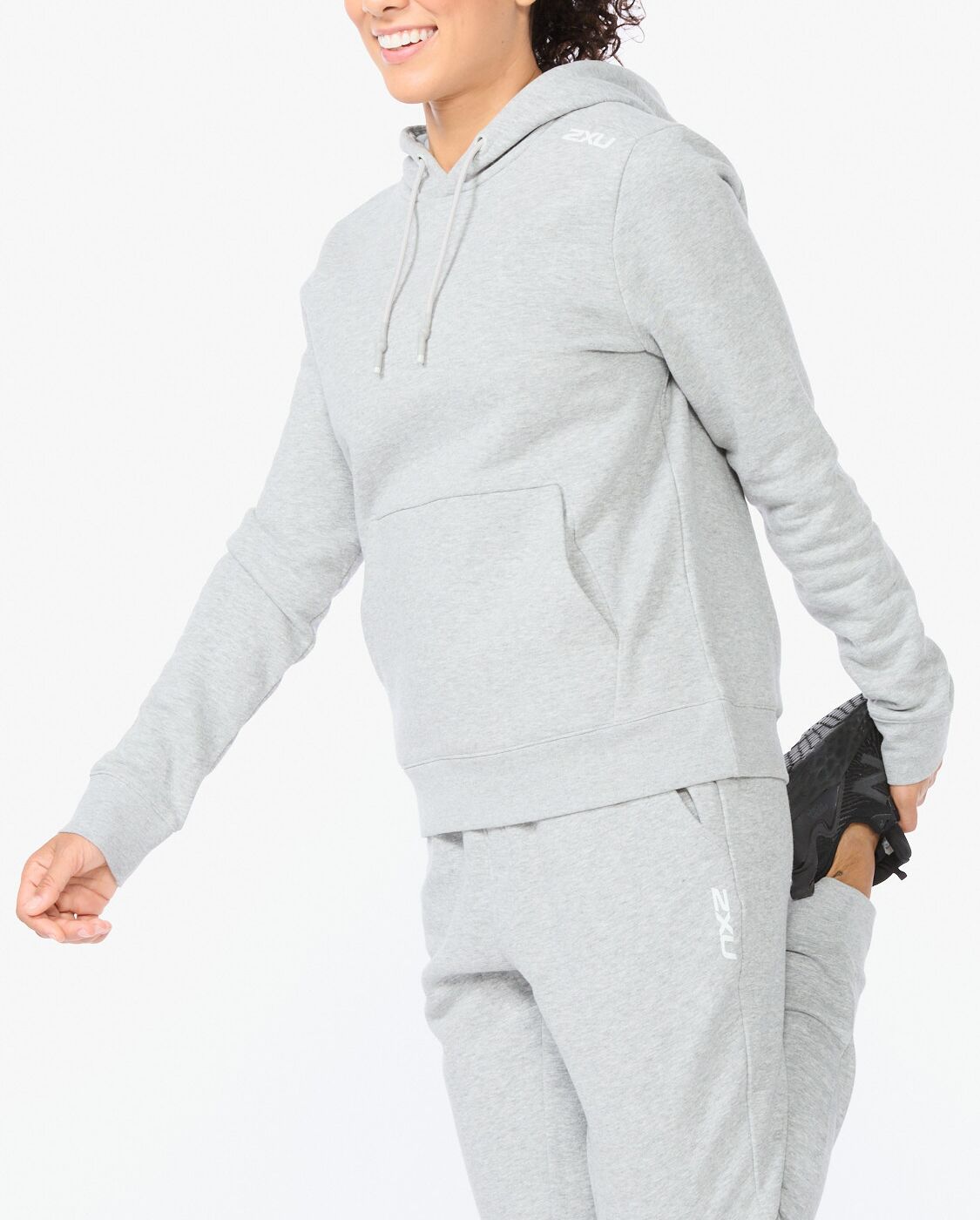 2xu-aspire-pullover-hoodie-donna-grigia-pile image 2