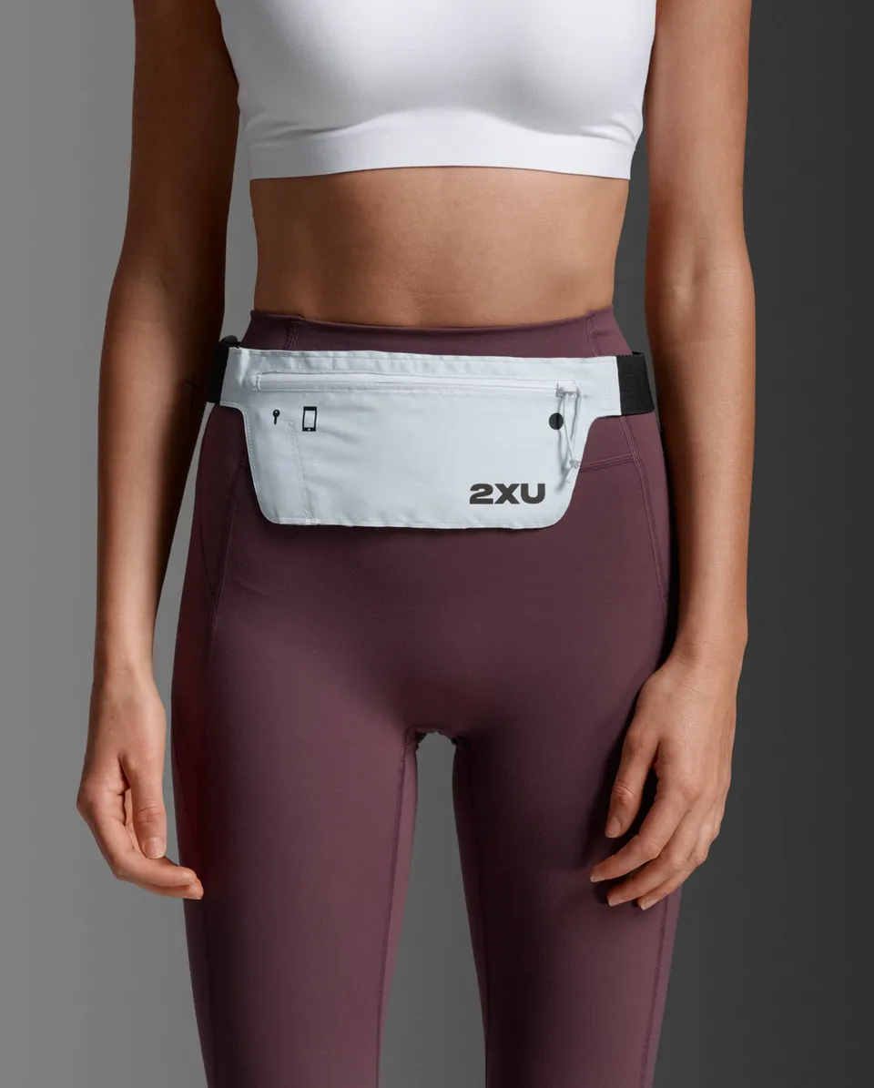 2xu-slim-run-belt-cintura-running-unisex-azzurra image 1