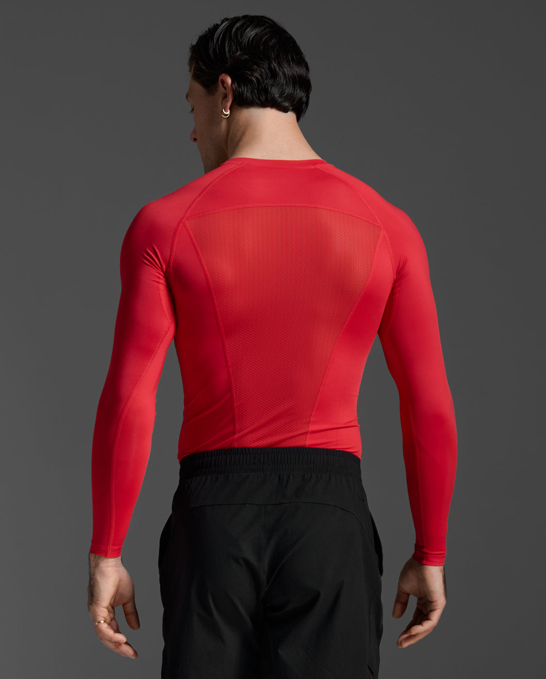 2xu-core-compression-maglia-manica-lunga-uomo-rosso image 3