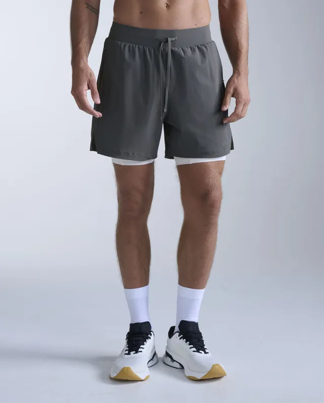 2xu-flex-shorts-2-in-1-5-pollici-training-con-compressione-grigio-scuro image 1