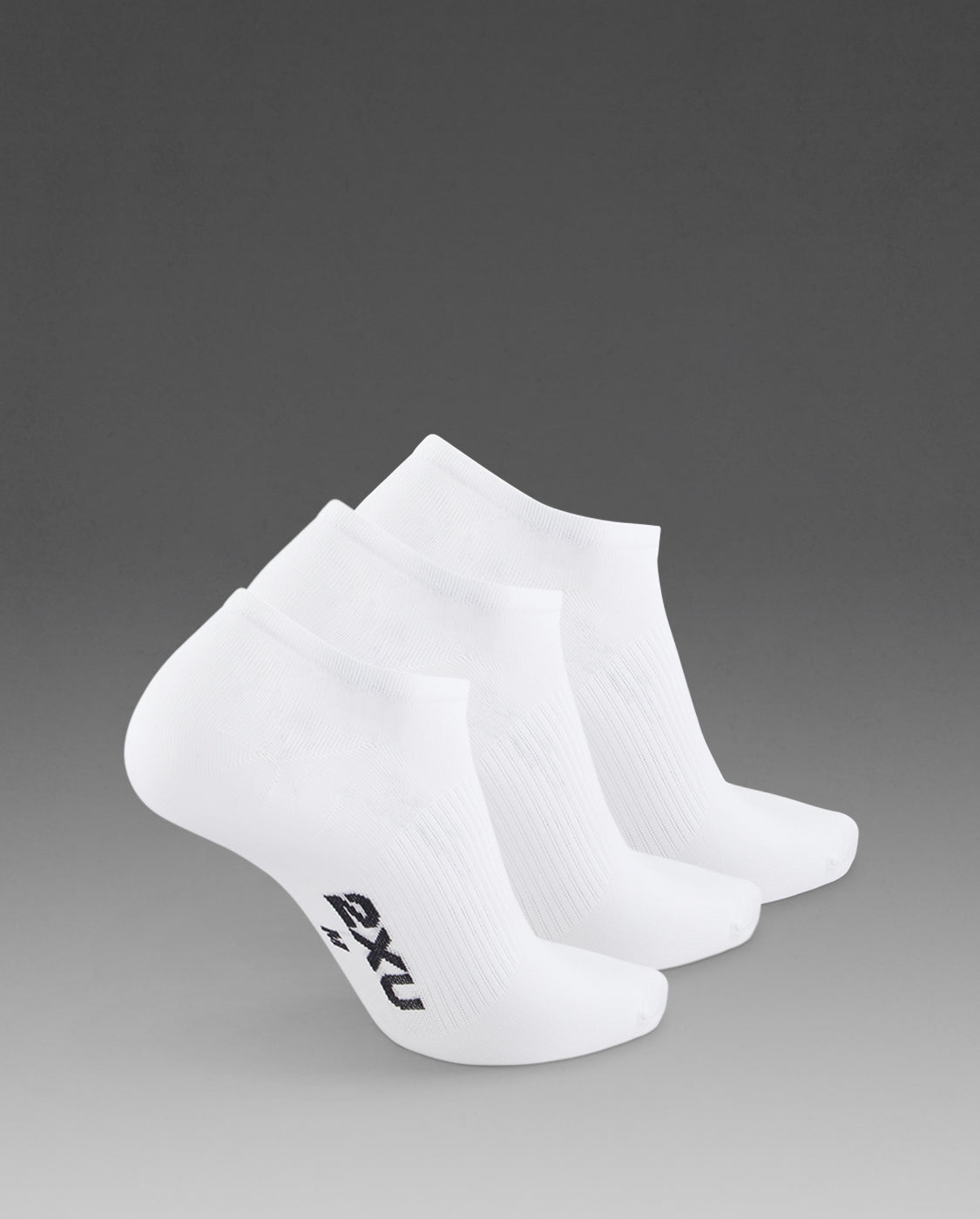 2xu-vectr-invisible-socks-3-pack-calzini-unisex-bianco image 2