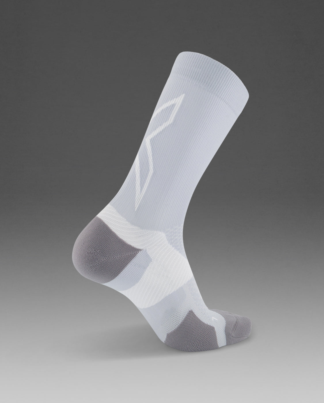 2xu-vectr-light-cushion-crew-socks-grigio-calze-running-ammortizzate image 3