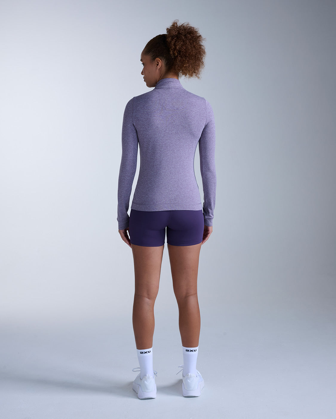 2xu-flex-1-2-zip-long-sleeve-maglia-termica-mezza-zip-viola image 7