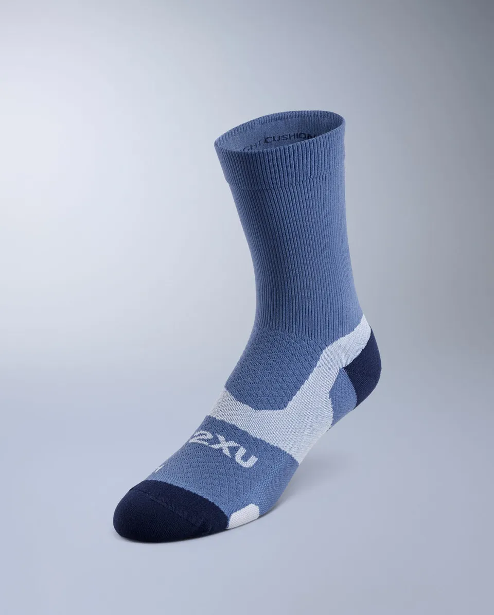 2xu-vectr-light-cushion-crew-calze-running-unisex-blu image 1