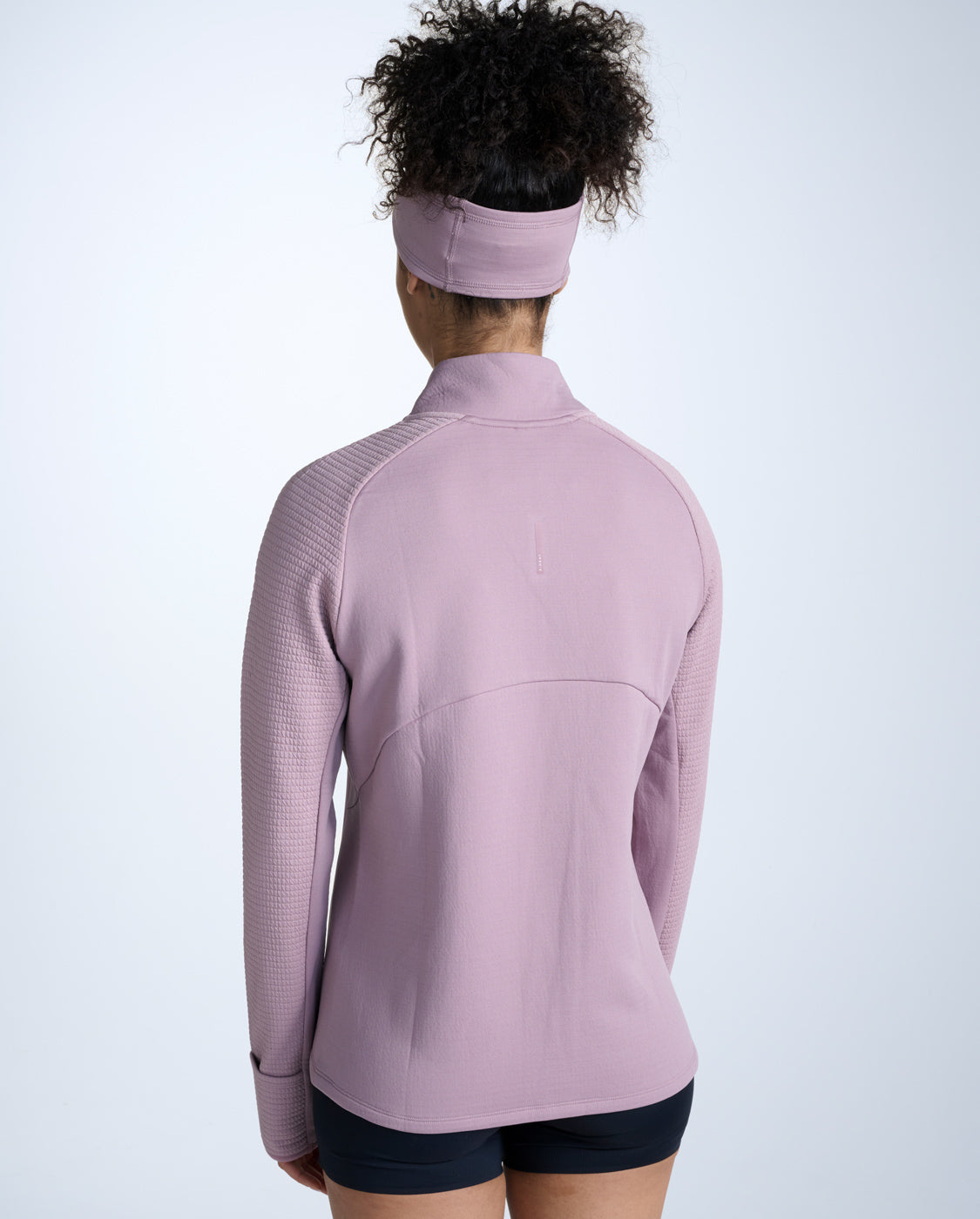 2xu-ignition-haptic-1-4-zip-donna-rosa-maglia-running-invernale-slim image 6