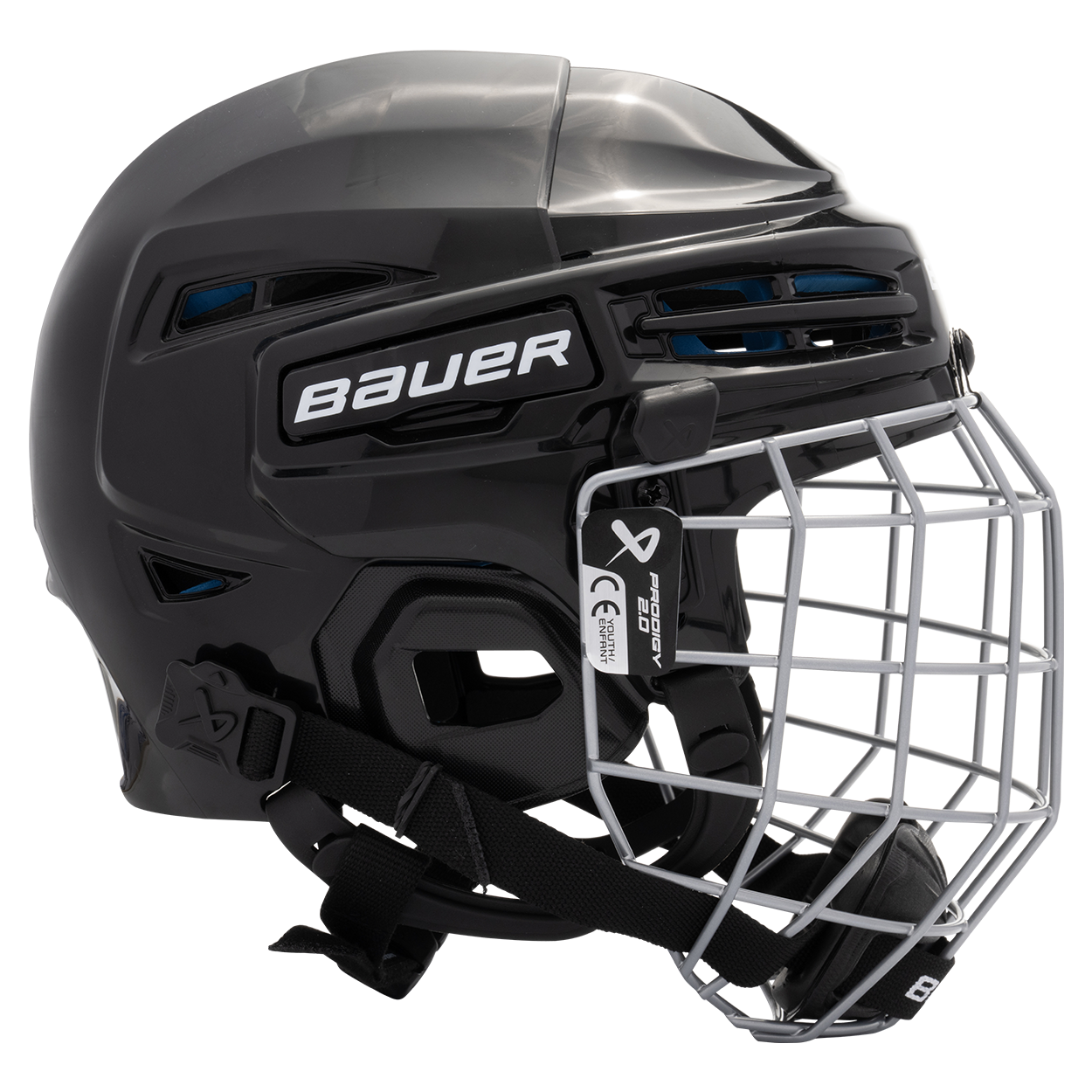 bauer-prodigy-2-0-casco-hockey-ghiaccio-giovani-combo-con-gabbia image 8
