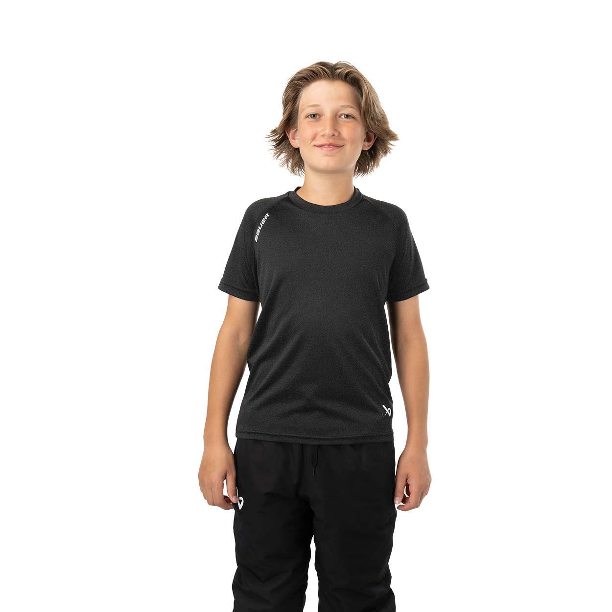 bauer-team-tech-tee-maglia-training-hockey-youth-manica-corta image 1