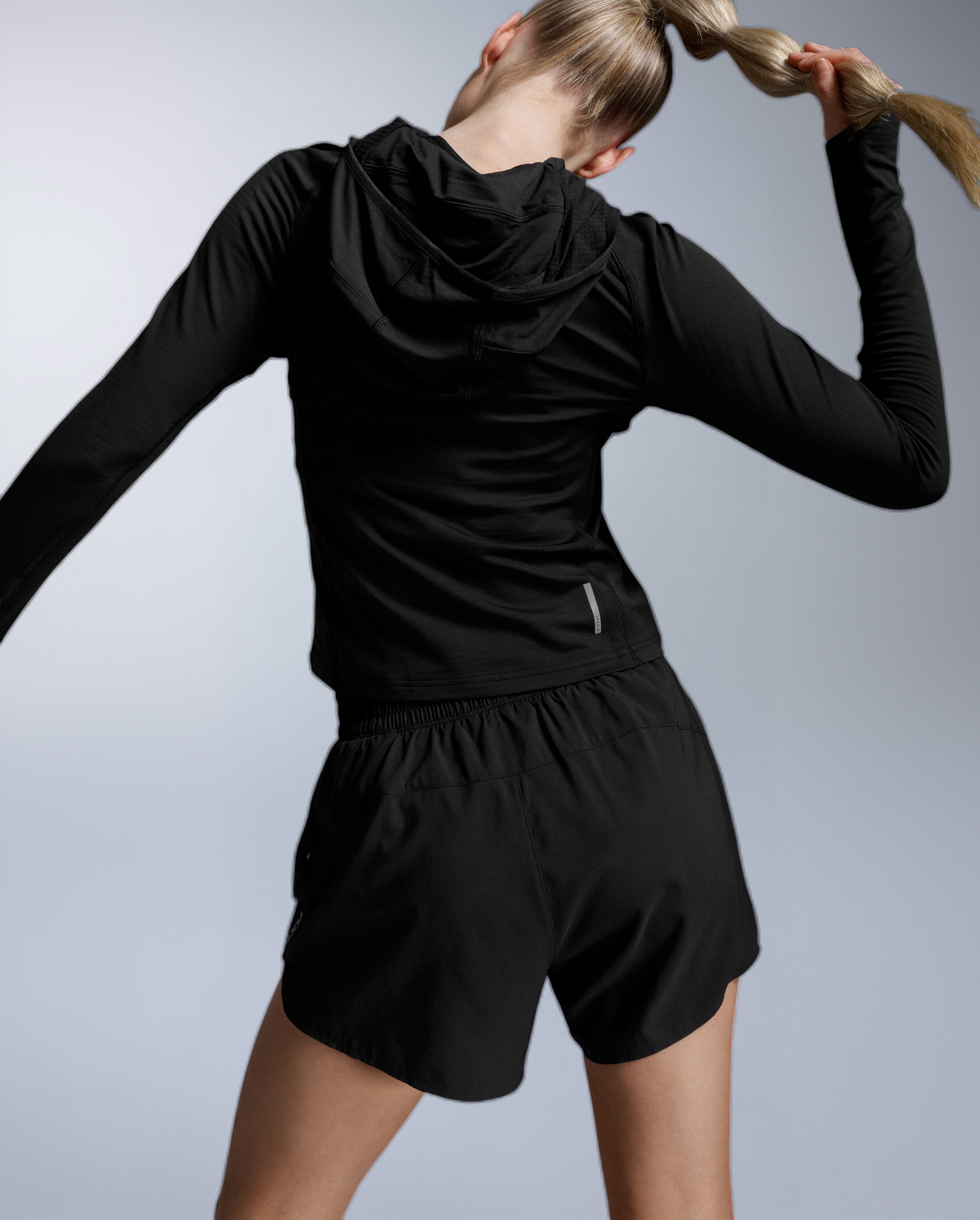 2xu-ignition-grid-1-2-zip-hoodie-donna-nero-termica-thermolite image 3