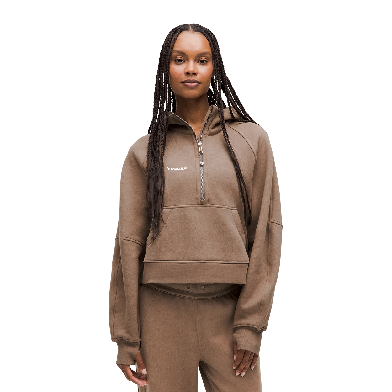 bauer-x-lululemon-scuba-felpa-donna-con-mezza-zip image 1