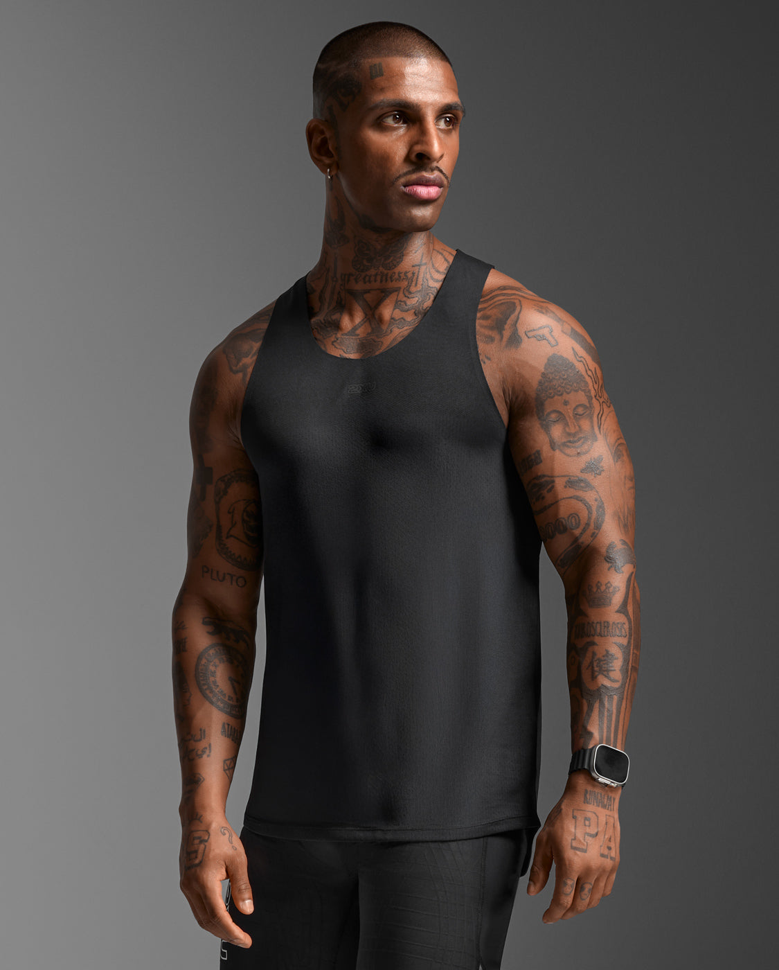 2xu-light-speed-tech-singlet-canotta-running-nero-ultraleggera-riflettente image 1