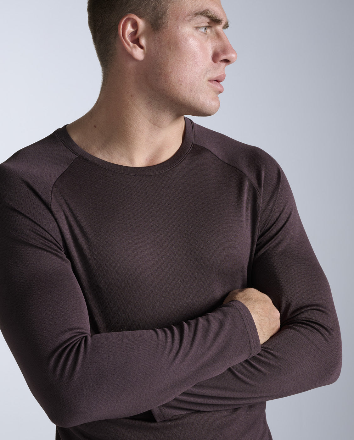 2xu-aero-long-sleeve-uomo-marrone image 6