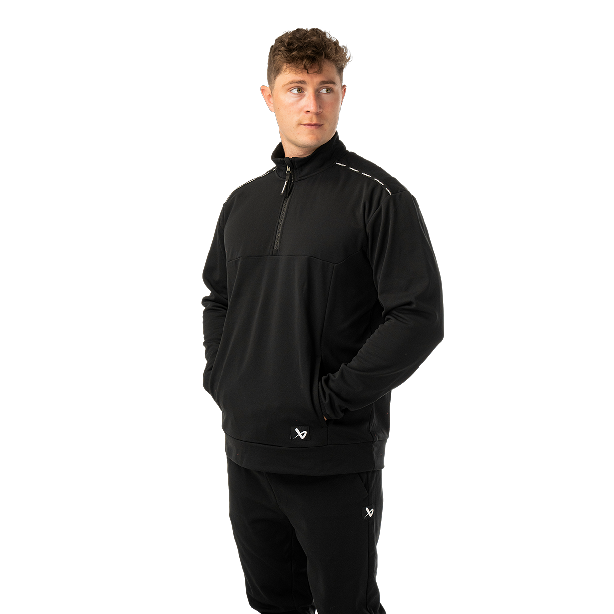 bauer-team-fleece-1-2-zip-senior-felpa-allenamento image 1