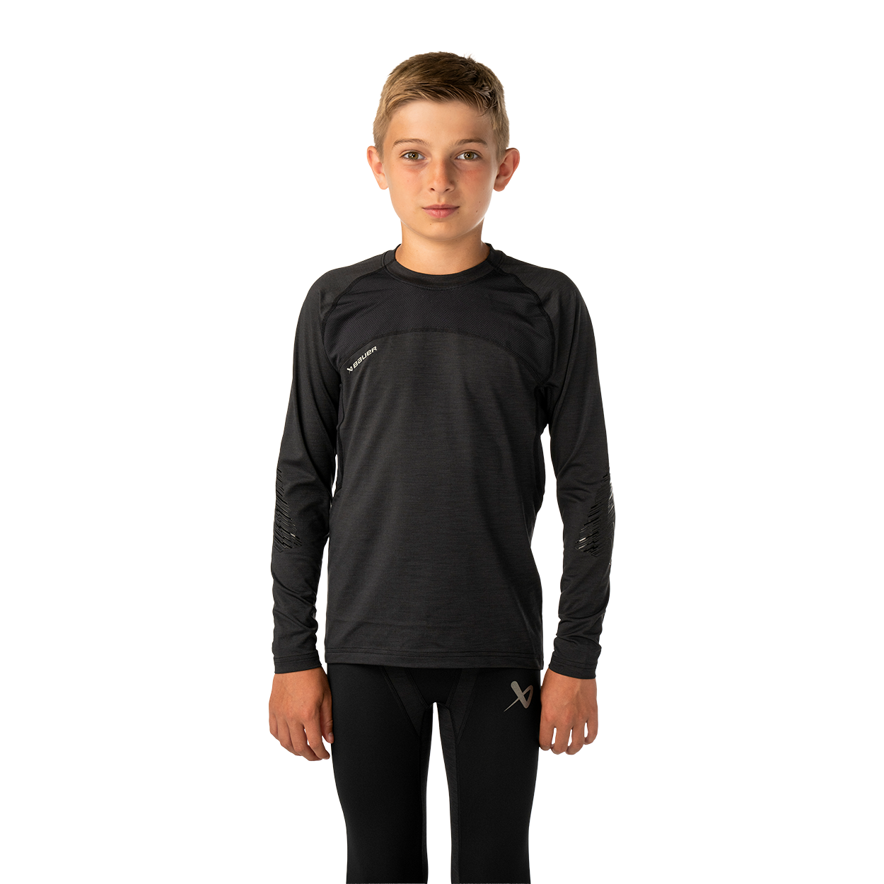 bauer-pro-baselayer-top-youth-maglia-termica-hockey image 1
