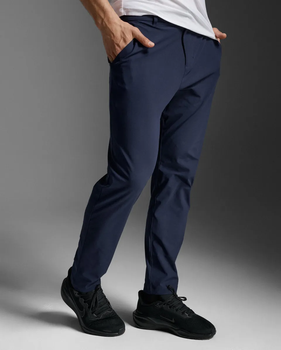 2xu-signature-hybrid-pants-pantaloni-stretch-blu-navy image 1