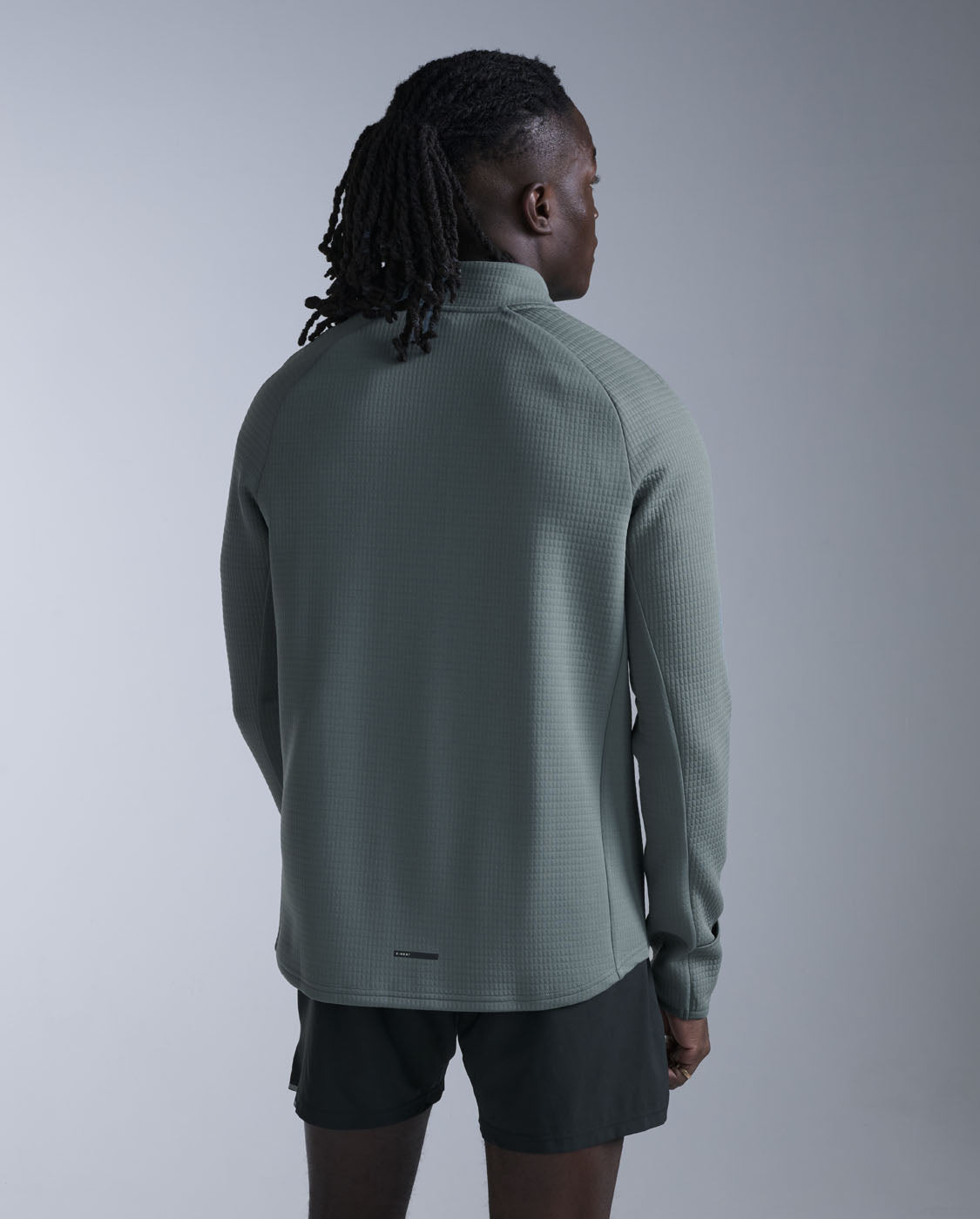 2xu-ignition-haptic-1-4-zip-mezza-zip-termica-verde image 2