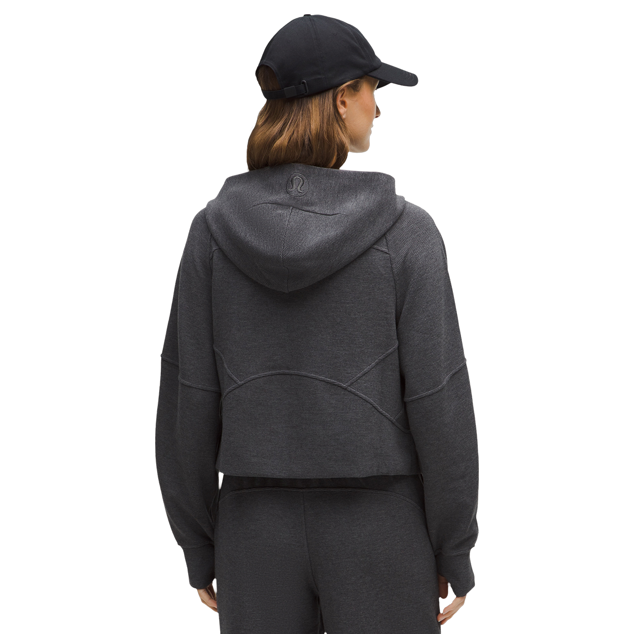 bauer-x-lululemon-scuba-felpa-donna-con-cappuccio-full-zip-waffle-oversize image 4